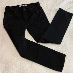 Men’s express jeans 34 x 32 black denim excellent